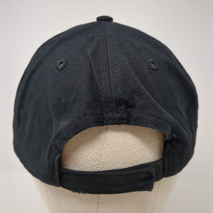 Idaho Strapback Hat Black One Size Adjustable Embroidered 6 Panel