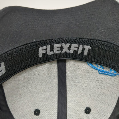 Flexfit Baseball Cap Black M Bodybuilding Logo Stretch Fit Training Workout Hat