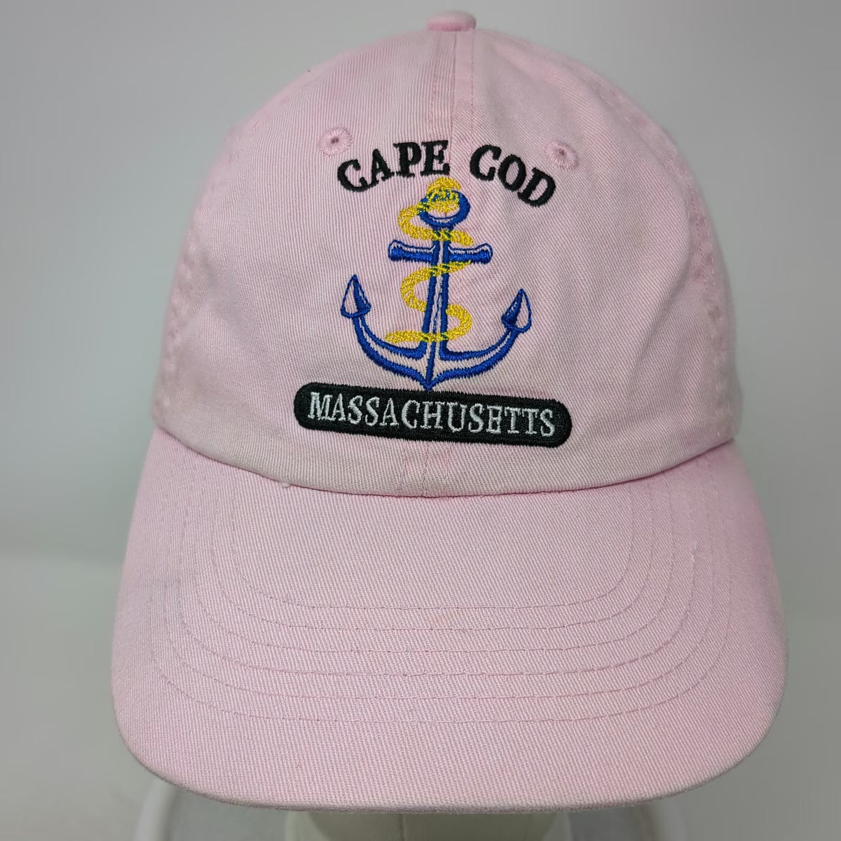 Beach Mania Army Cap Pink One Size Cape Cod Anchor Massachusetts Strapback Hat