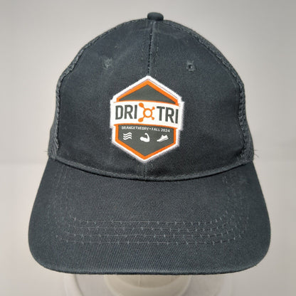 DriTri Orangetheory Snapback Mesh Back Trucker Hat Gray One Size 6 Panel