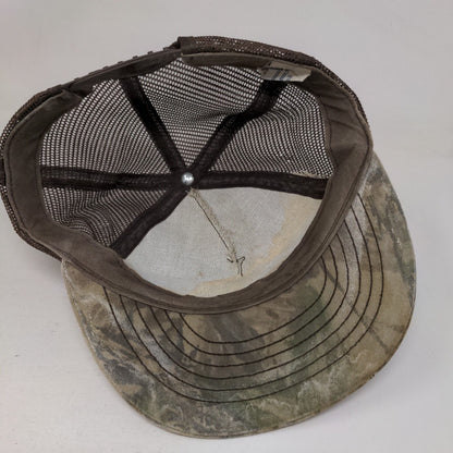 Quality Precast Strong On Service Snapback Mesh Back Trucker Hat Camo OSFA