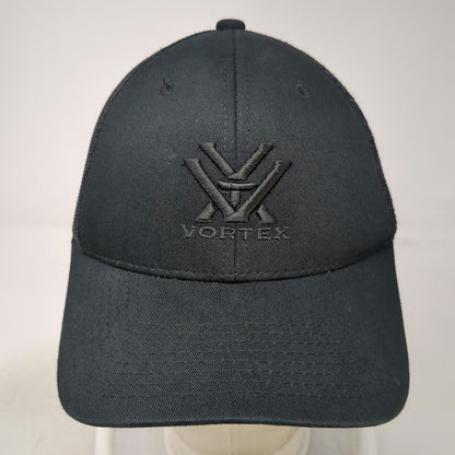 Vortex Optics Trucker Hat Black One Size Mesh Snapback Tonal Logo Structured