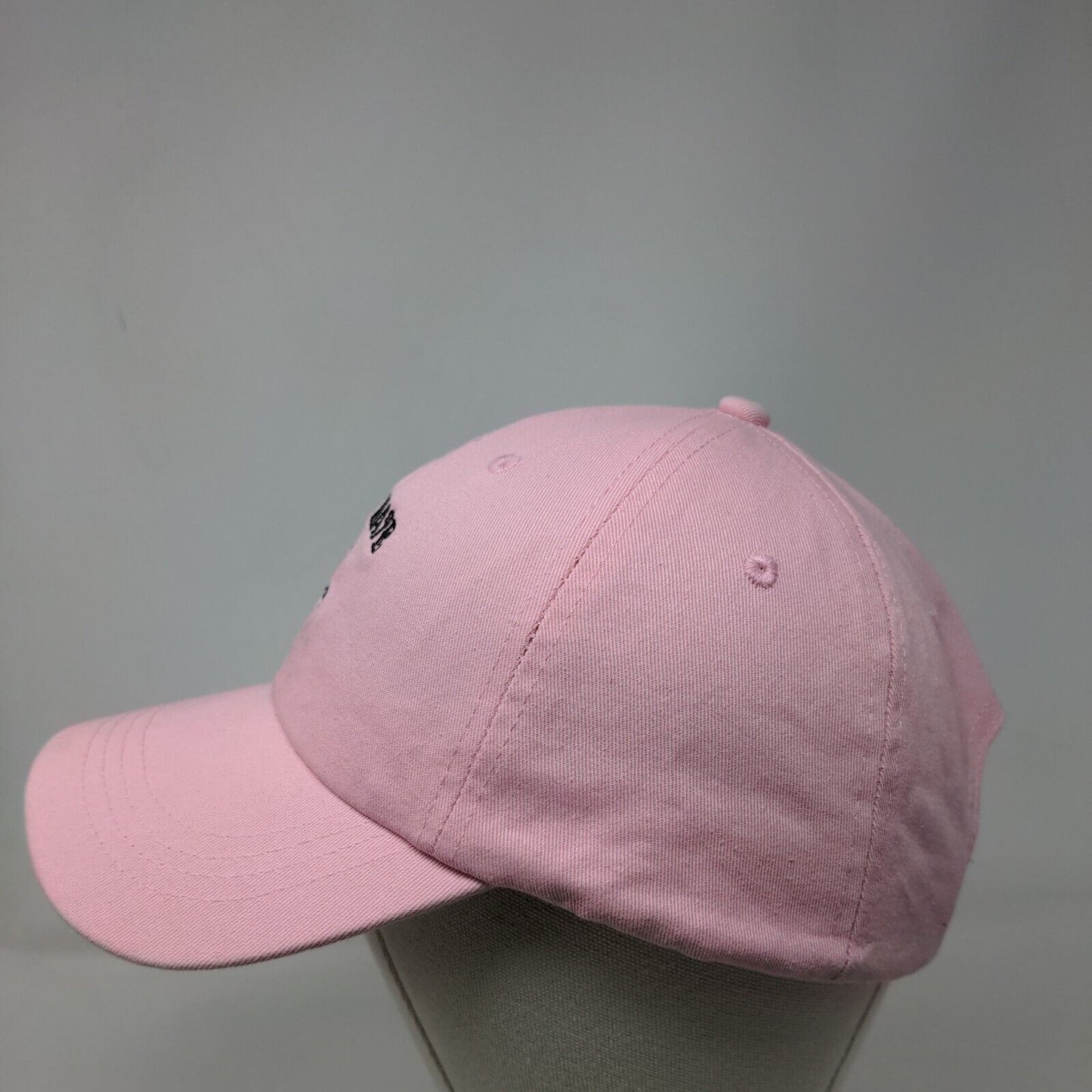 First Mate Anchor Slideback Hat Pink One Size Adjustable Embroidered Headtotoe