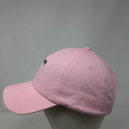 First Mate Anchor Slideback Hat Pink One Size Adjustable Embroidered Headtotoe