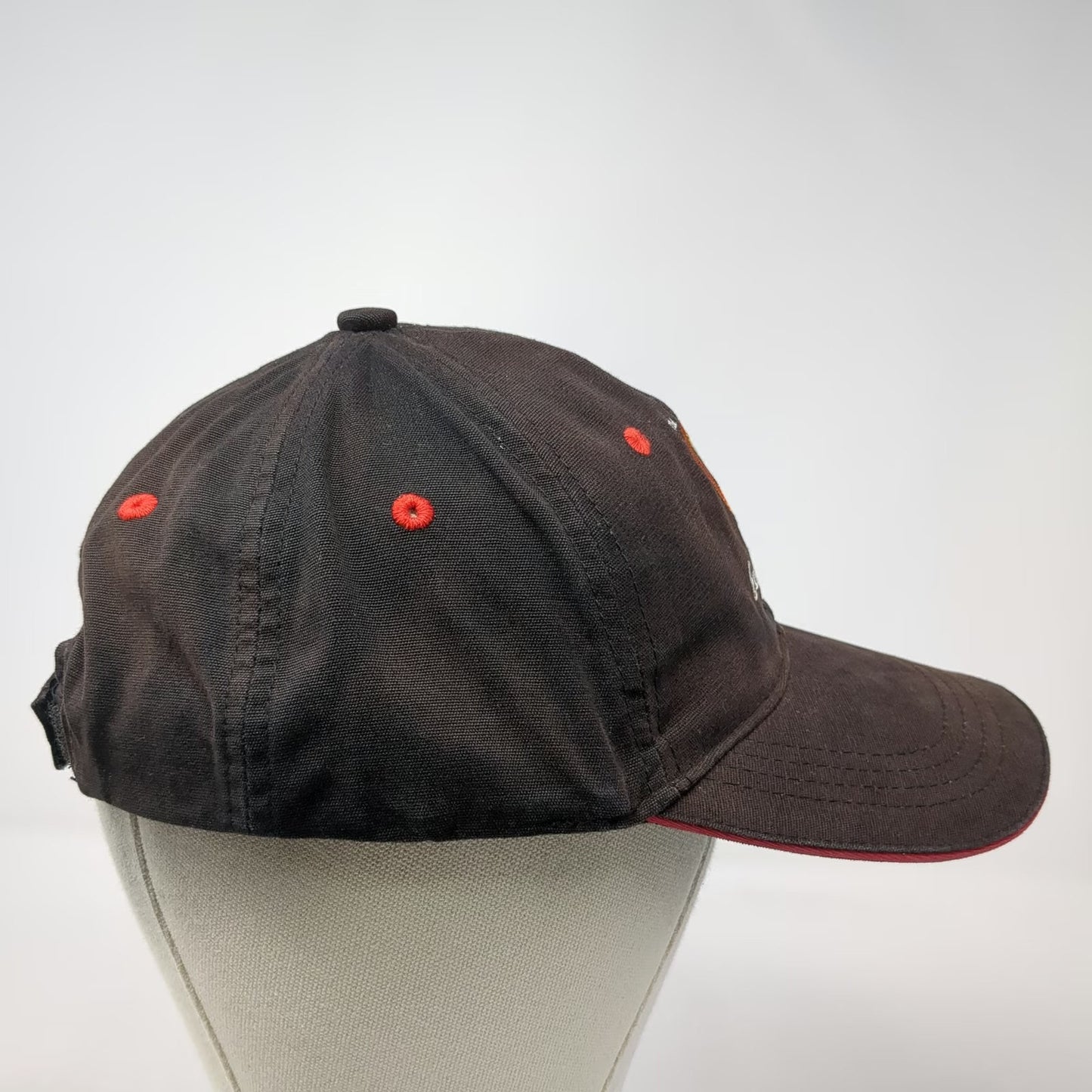 UEFA Baseball Cap Black One Size Euro 2004 Portugal Soccer Canon Strapback Hat