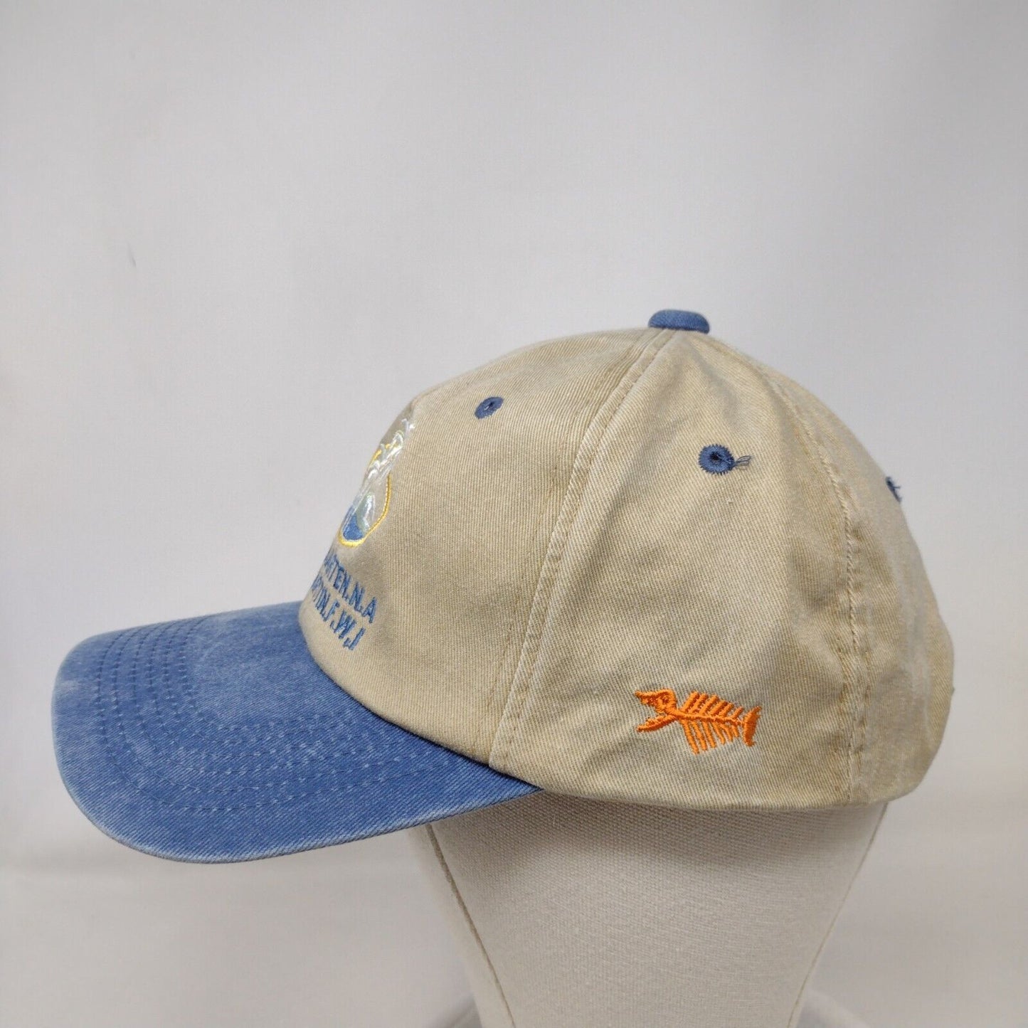St. Maarten Strapback Hat Multi One Size Embroidered Colorblock 6 Panel