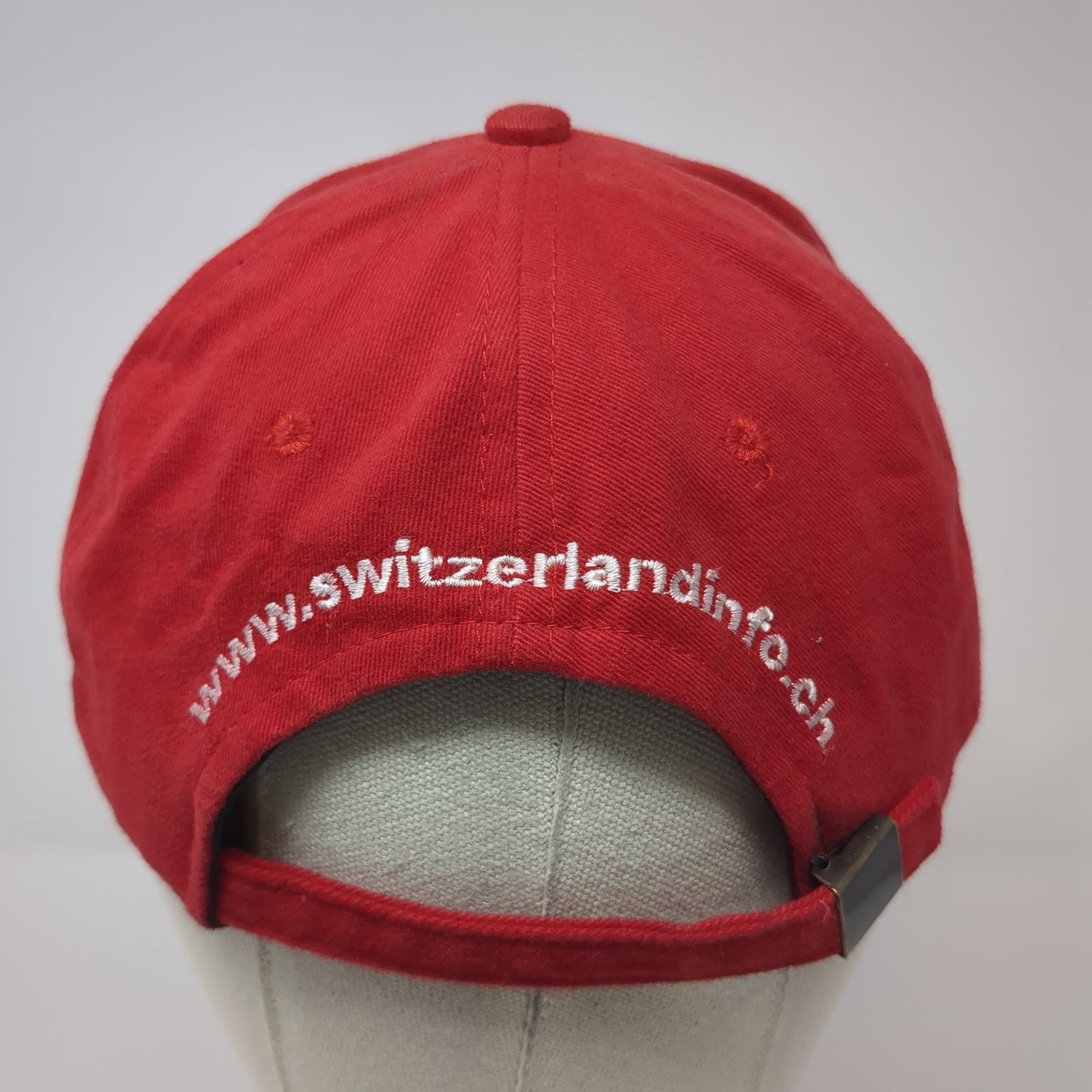 Shirthouse Slideback Hat Red One Size Adjustable Embroidered 6 Panel