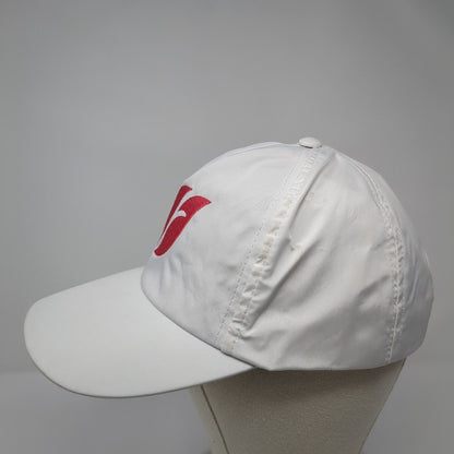 Farmasi Strapback Hat White One Size Adjustable Embroidered Vented Holes 6 Panel