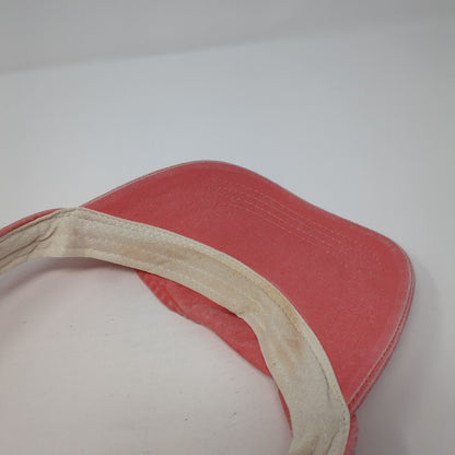 Gulf Shores Est. 1957 Sun Visor Hat Pink One Size Adjustable Embroidered Cotton