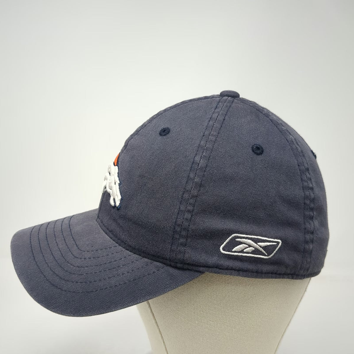 Reebok Denver Broncos NFL Cap Blue One Size Stretch Fit Embroidered Hat Logo