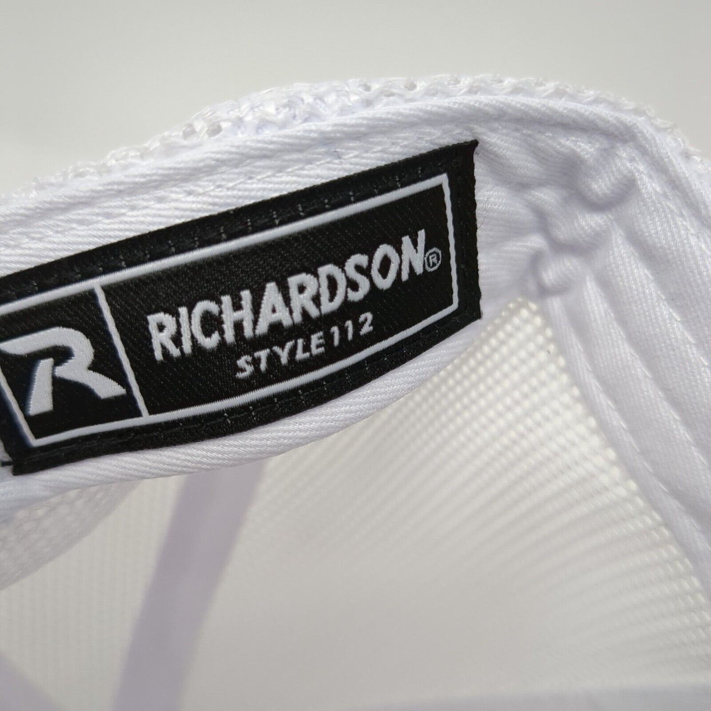 D.L. Evans Bank Patch Snapback Trucker Hat Blue One Size Mesh Back