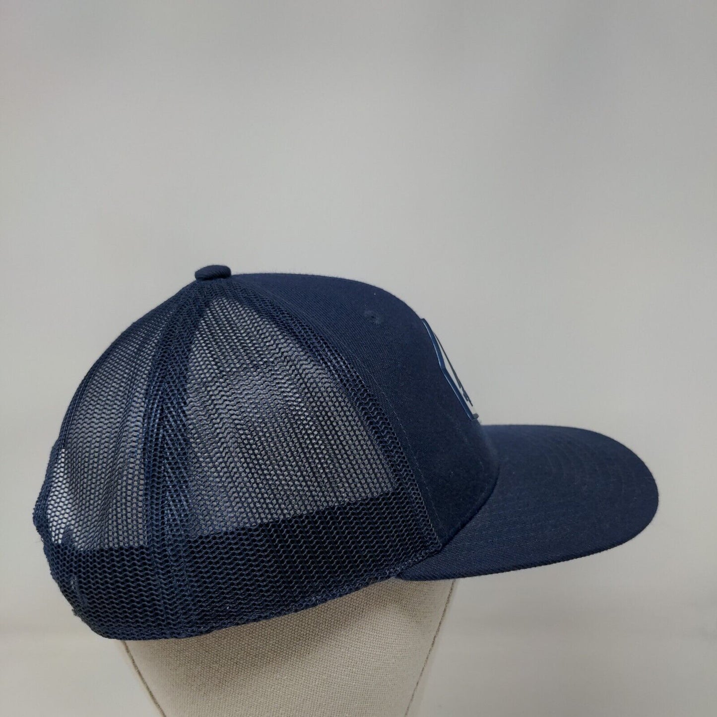 Majestic Homes Snapback Mesh Back Trucker Hat Blue Branded Bills Adjustable