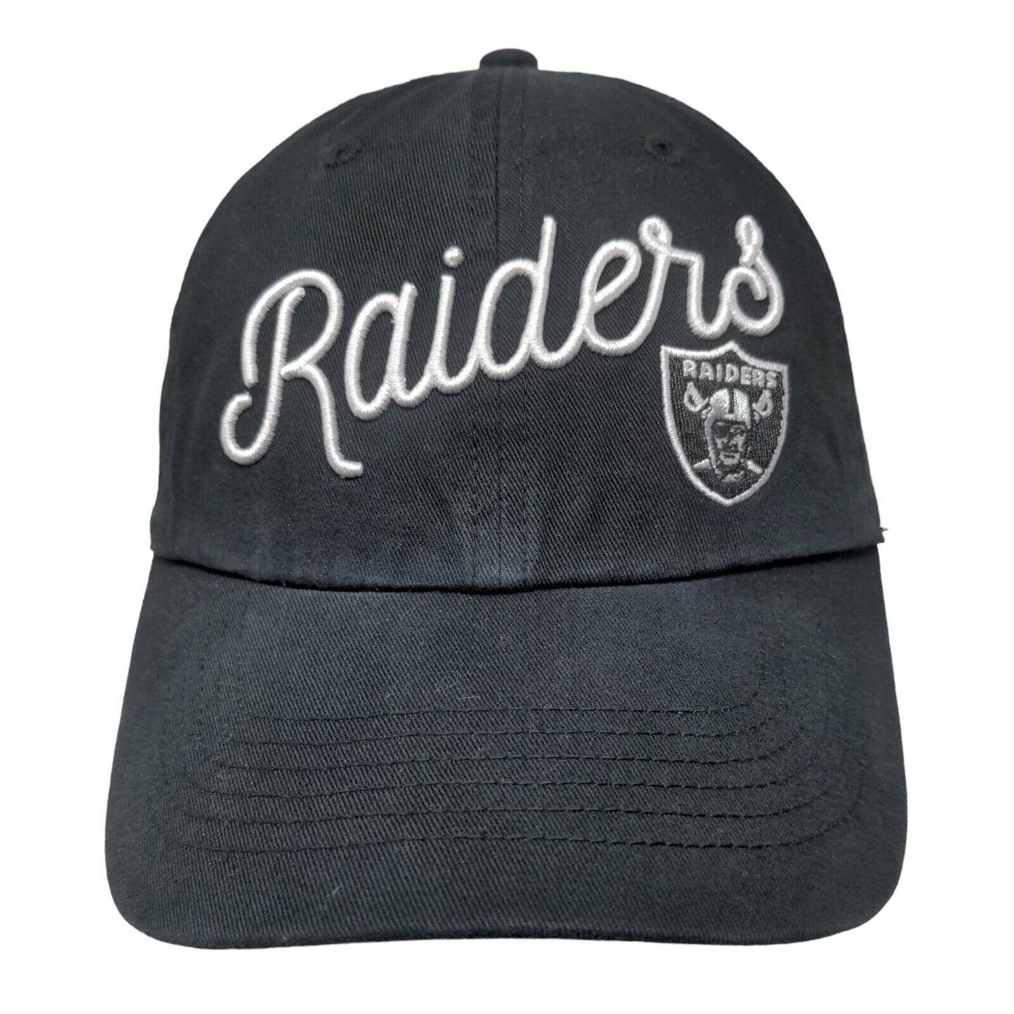 '47 Brand Women's Slideback Hat Black Los Angeles Raiders Embroidered Logo NFL