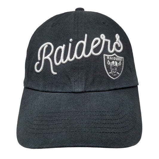 '47 Brand Women's Slideback Hat Black Los Angeles Raiders Embroidered Logo NFL