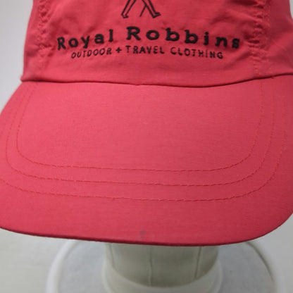 Royal Robbins 5 Panel Red Hat One Size Nylon Side Zipper Pocket Strapback Hiking