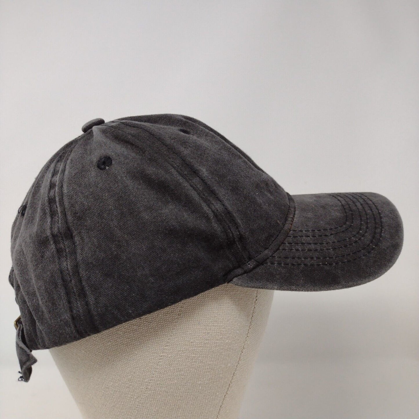 Unbranded Slideback Hat Solid Gray OSFA 6 Panel Adjustable Blank