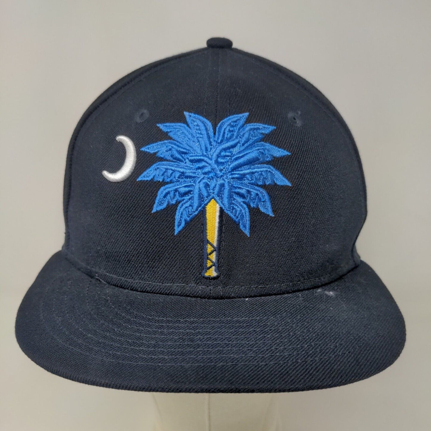 New Era 59Fifty Men's Fitted Hat Blue Size 7 MLB Myrtle Beach Pelicans Logo