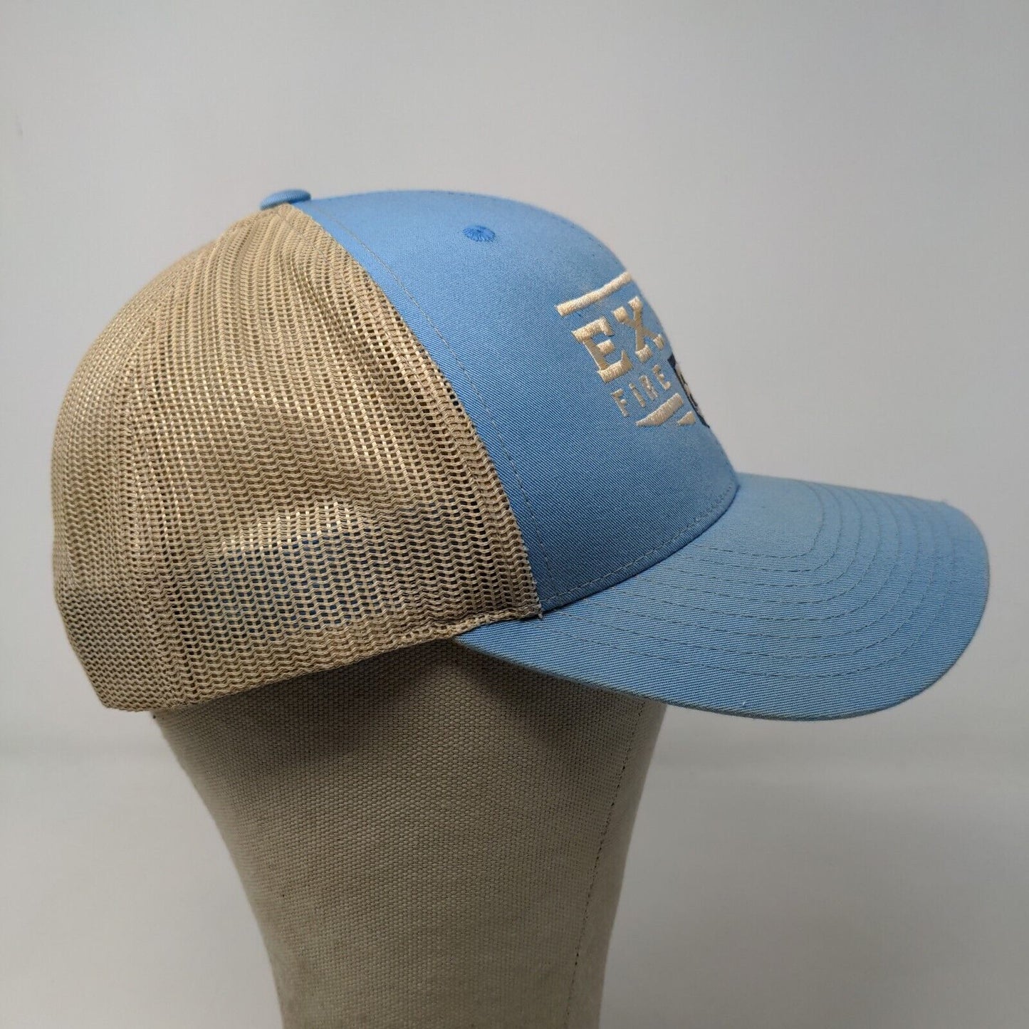 Exile Firearms Richardson Mens Snapback Mesh Back Hat Blue Style 112 Embroidered