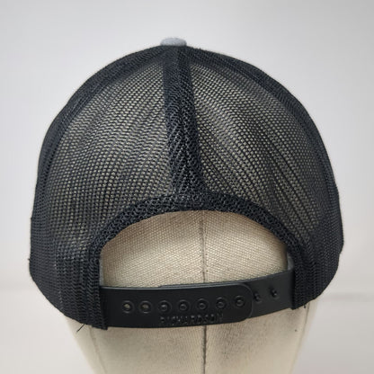 Richardson Trucker Hat Gray Black One Size Amalgamated Sugar Snapback Mesh Back