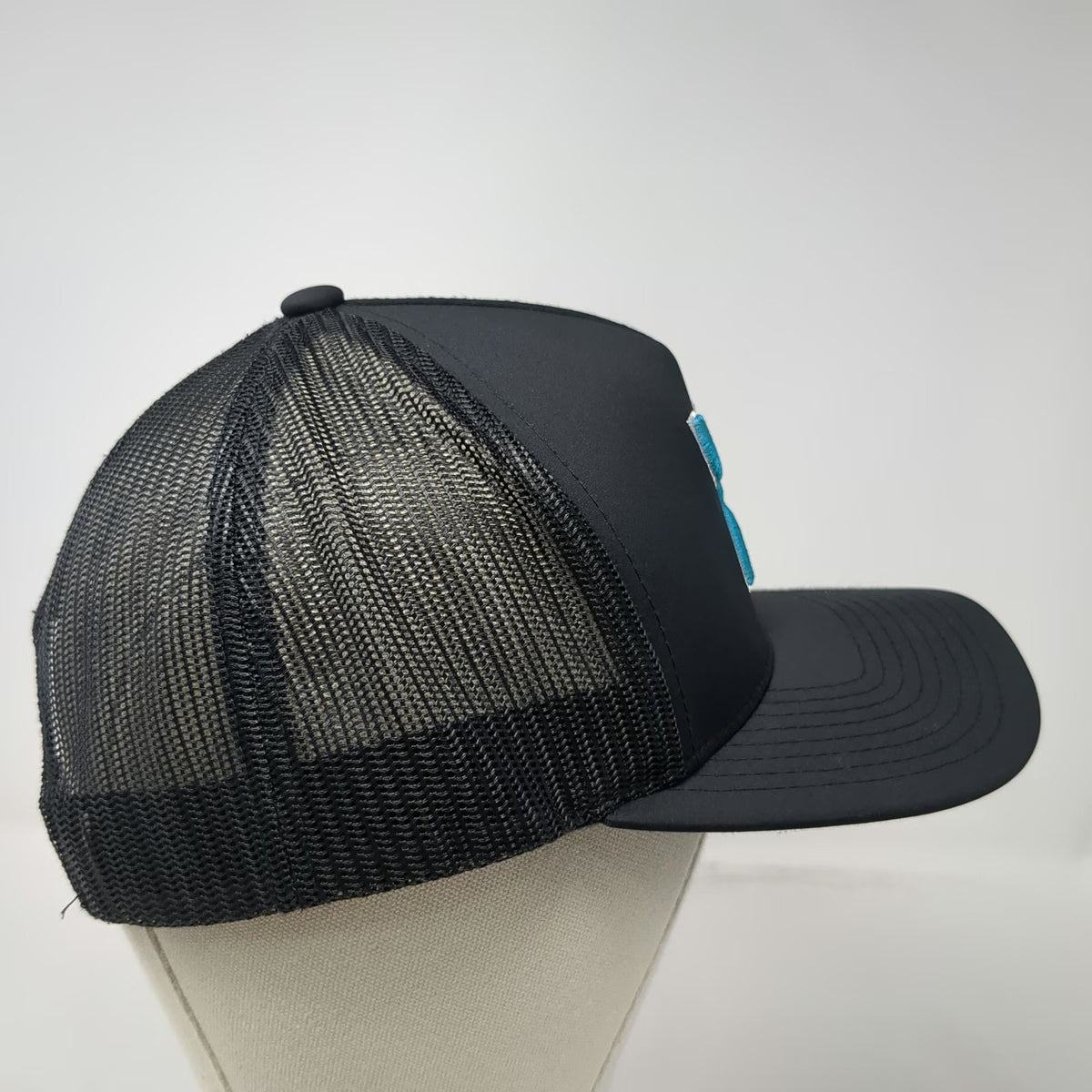 Hooey Trucker Hat Black One Size Golf Embroidery Mesh Snapback Adjustable Cap