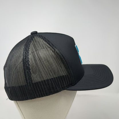 Hooey Trucker Hat Black One Size Golf Embroidery Mesh Snapback Adjustable Cap