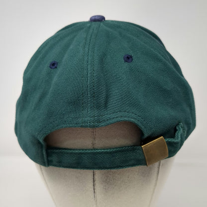 Green Blue Delaware Park Horse Racing Jockey Baseball Cap One Size Slideback Hat