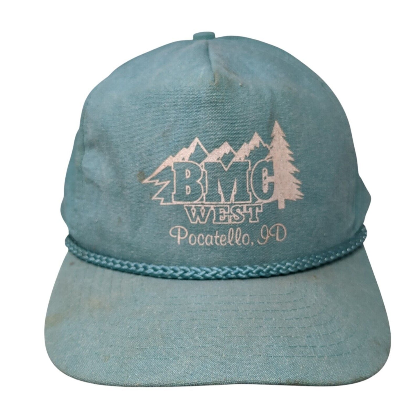 BMC West Pocatello ID Snapback Rope Hat Blue One Size Adjustable Cobra