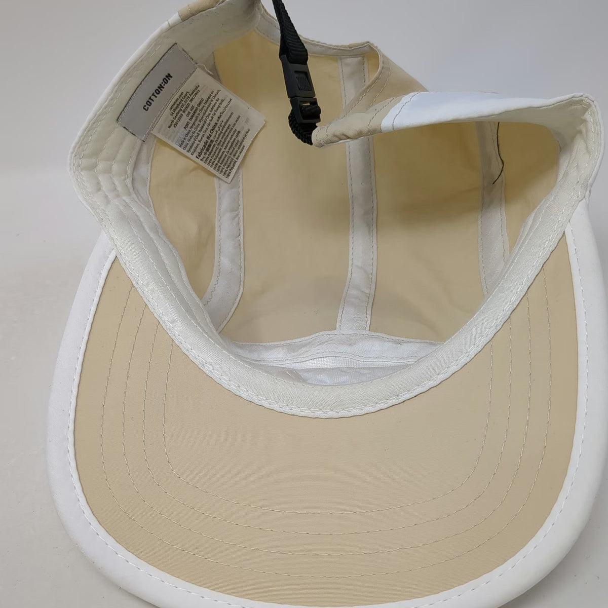 Cotton On 5 Panel Brown One Size Hat Atlas Athl Apparel Nylon Strapback Buckle