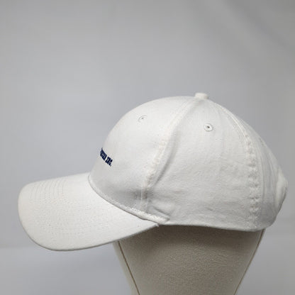 Idaho Western Inc. Strapback Hat White OS Adjustable Embroidered Port & Company