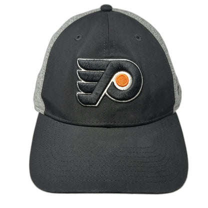 Philadelphia Flyers NHL Fanatics Cap Black Gray XL Heathered Flex Fit Hat Logo