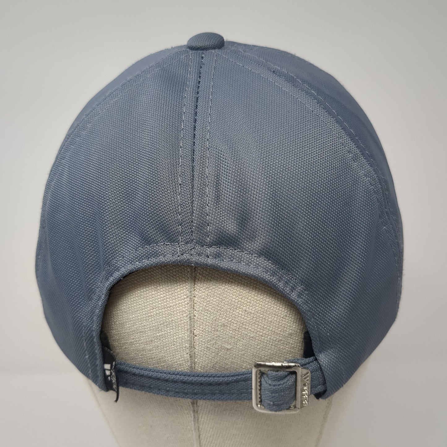 Adidas 3 Stripes Slideback Hat Gray One Size Spell Out Embroidered