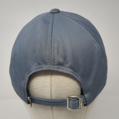 Adidas 3 Stripes Slideback Hat Gray One Size Spell Out Embroidered