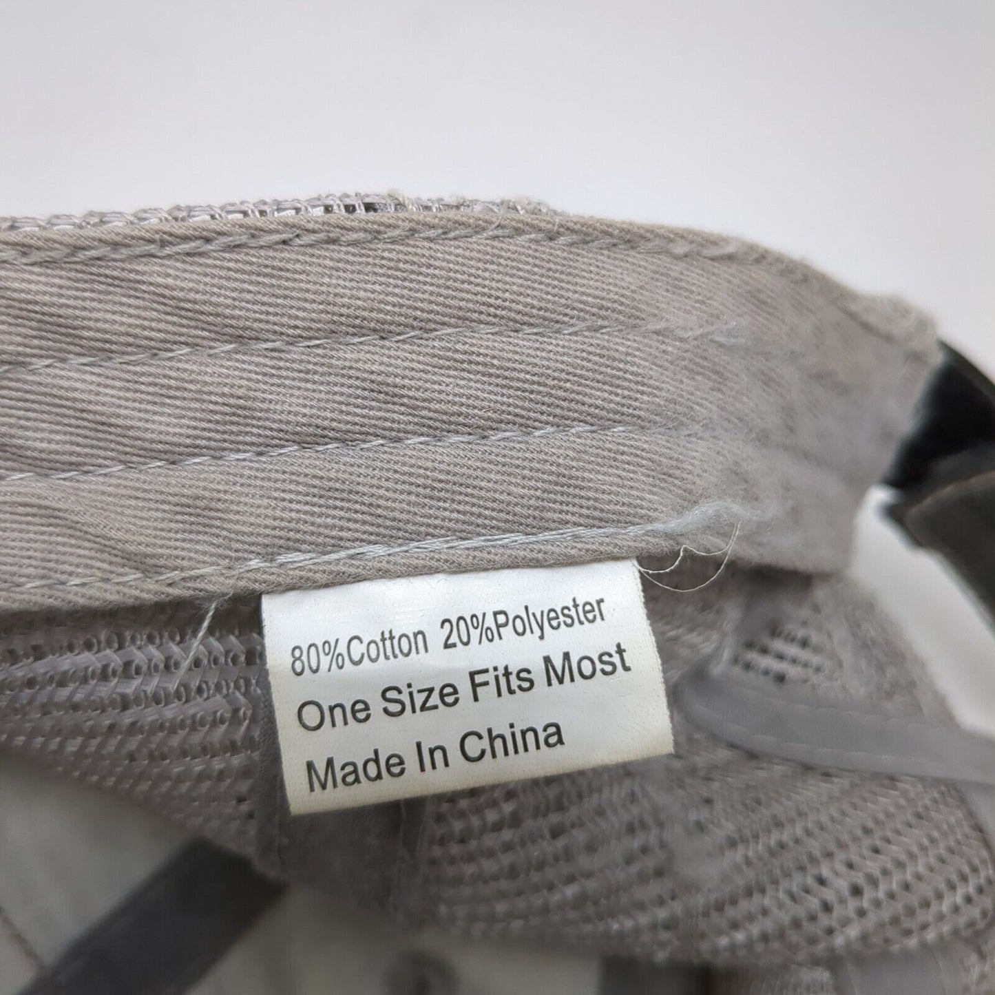 McIntire Saddlery Strapback Trucker Hat Gray OS Adjustable Distressed Mesh Back