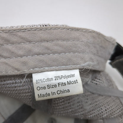 McIntire Saddlery Strapback Trucker Hat Gray OS Adjustable Distressed Mesh Back