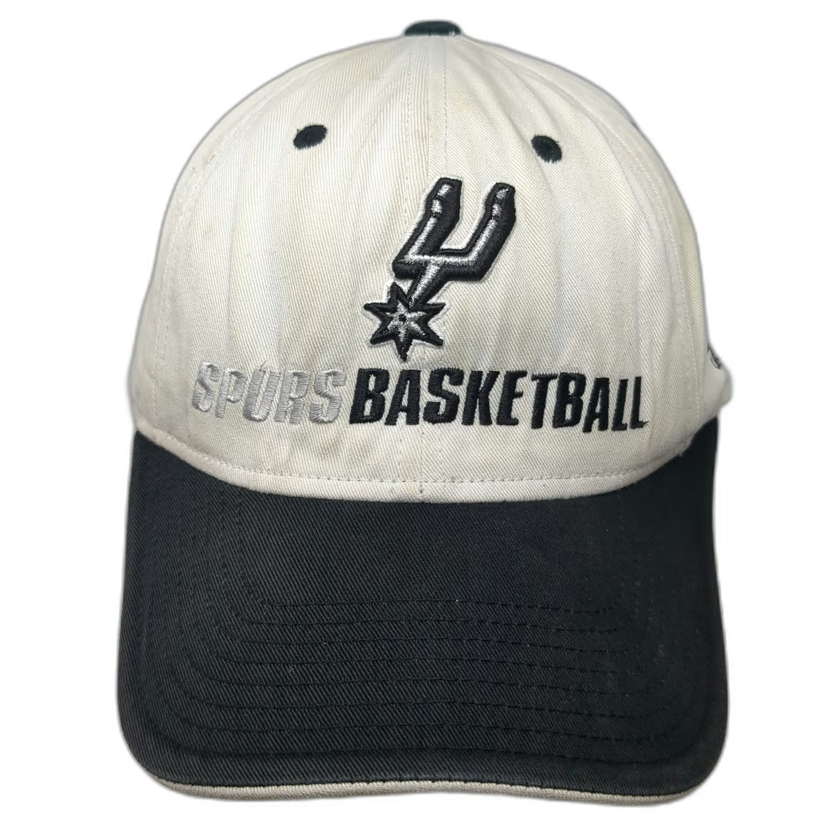 Adidas San Antonio Spurs NBA White Baseball Cap One Size Strapback West Logo Hat