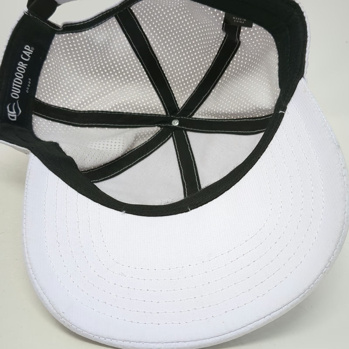 Outdoor Cap Baseball Cap White One Size Canyon Springs Logo Mesh Slideback Hat