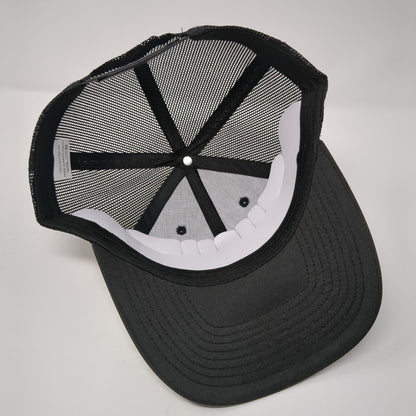 Cabela's Club Snapback Trucker Hat Black One Size Adjustable Mesh Back Polyester