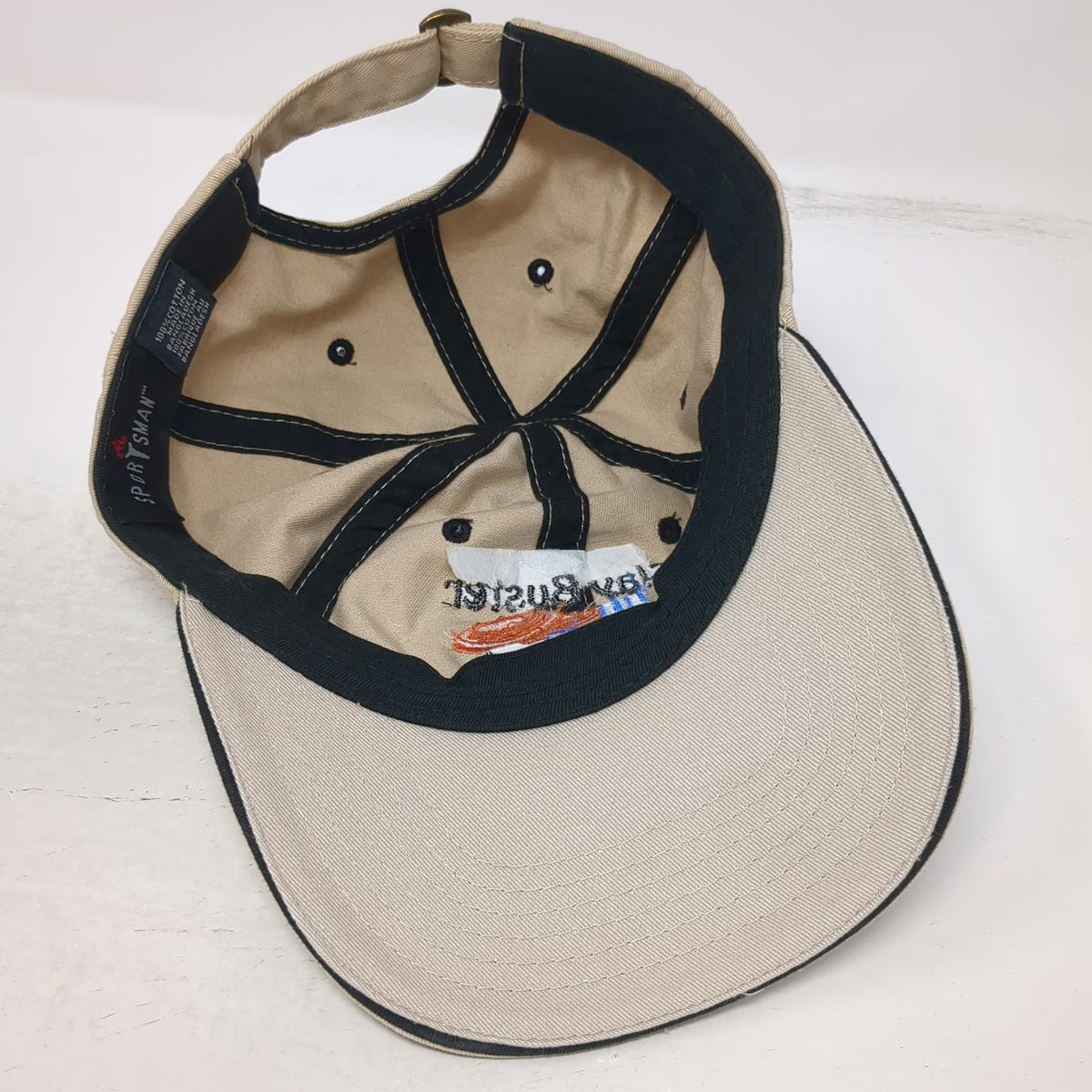 Sportsman Baseball Cap Beige One Size Clay Buster Addict Embroidery Shooting Hat