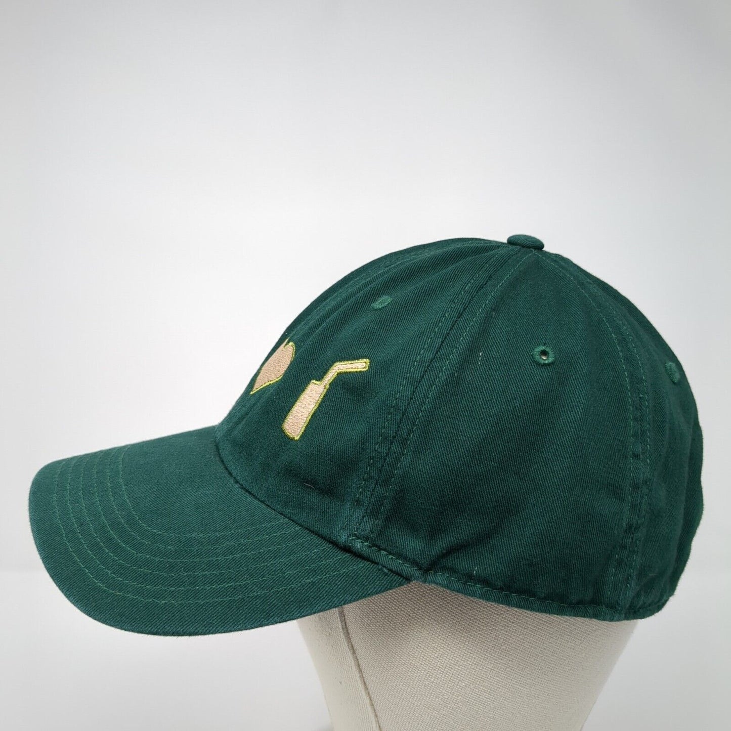 Peace Sign Heart Slideback Hat Green M/L Solid Adjustable Richardson