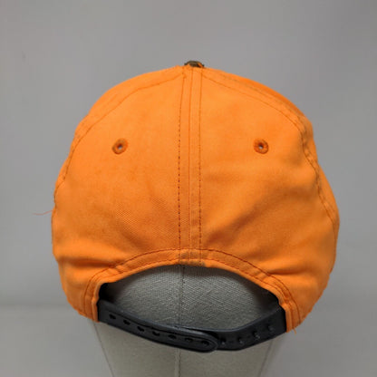 Nike Air Snapback Hat Orange OSFA Adjustable Vent Holes Colorblock