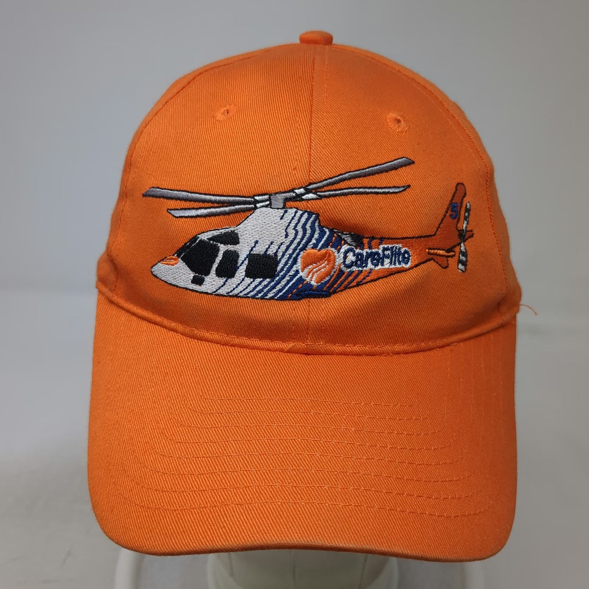 Port & Company CareFlite Helicopter Hat Orange One Size Baseball Cap Strapback