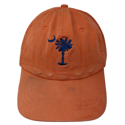 South Carolina Slideback Hat Orange One Size Palmetto Moon Fahrenheit