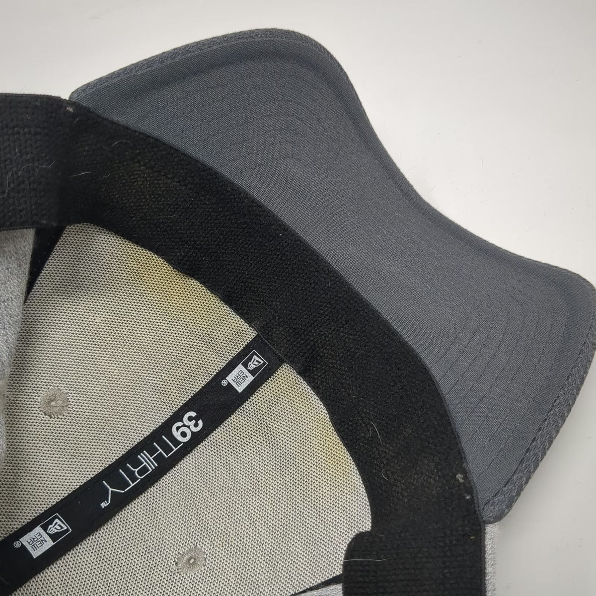 San Francisco Giants MLB New Era Baseball Cap Gray Black L 39THIRTY Stretch Fit
