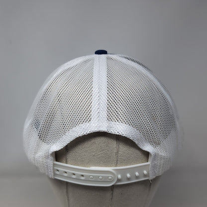 Beacon Snapback Trucker Hat Blue One Size Adjustable Mesh Back Port Authority