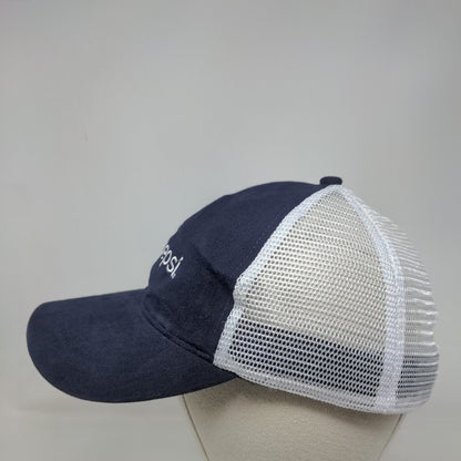 Pepsi Snapback Trucker Hat Blue OS Adjustable Embroidered Mesh Back Soda Gear