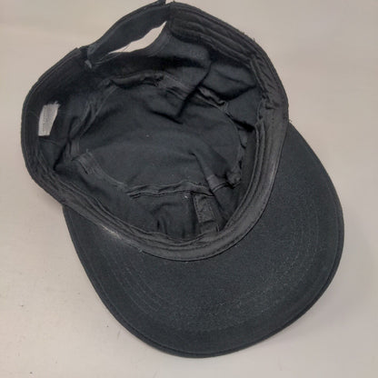 Unbranded Strapback Army Cap Black One Size Adjustable Lightweight Blank