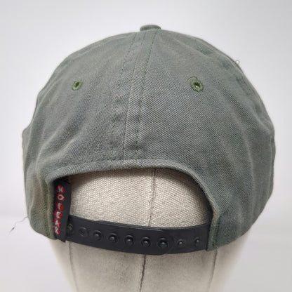 No Fear Snapback Hat Green One Size Made in USA No Crybabies Embroidered 6 Panel