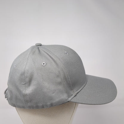 JST Snapback Hat Gray One Size Adjustable Embroidered 6 Panel Port Authority