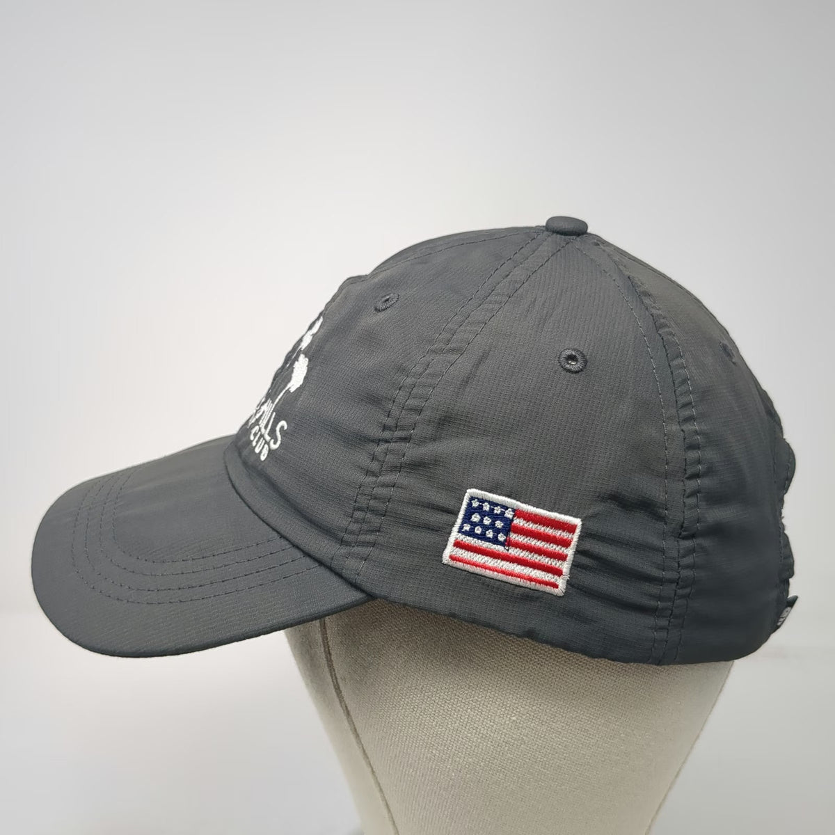 Ouray Sportswear Baseball Cap Gray One Size Union Hills Country Club Flag Hat
