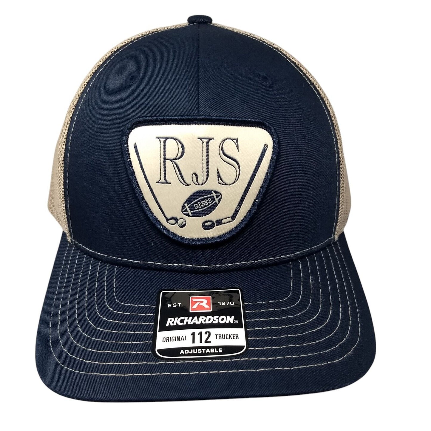 RJS Patch Snapback Mesh Back Trucker Hat Multi One Size Richardson